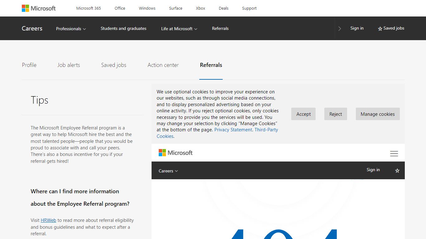 Referrals | Microsoft Careers